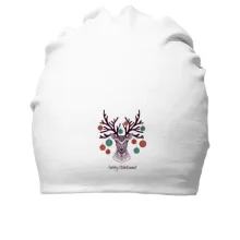 Хлопковая шапка Merry Christmas Deer