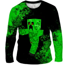 Мужской 3D лонгслив Minecraft