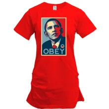 Подовжена футболка Obey Obama