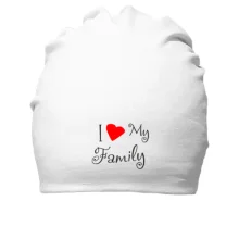 Хлопковая шапка I Love My Family