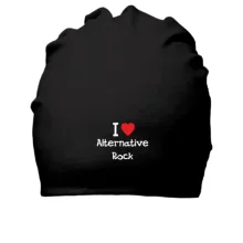 Хлопковая шапка I love alternative ROCK