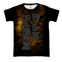 3D футболка Iron Maiden на ржавом фоне