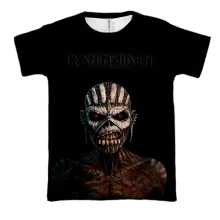 3D футболка Iron Maiden с Эдди в образе шамана
