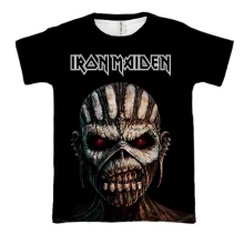 3D футболка Iron Maiden The Book of Souls с Эдди-шаманом
