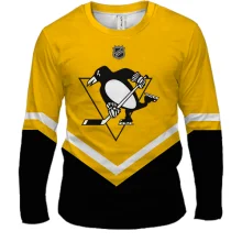 Мужской 3D лонгслив Pittsburgh Penguins (2)
