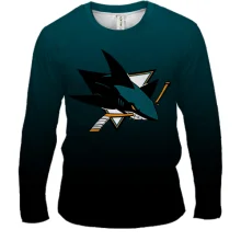 Мужской 3D лонгслив San Jose Sharks