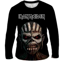 Мужской 3D лонгслив Iron Maiden The Book of Souls с Эдди-шаманом