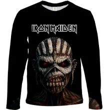 Детский 3D лонгслив Iron Maiden The Book of Souls с Эдди-шаманом