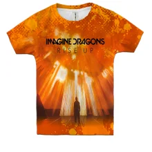 Детская 3D футболка Imagine Dragons rise up