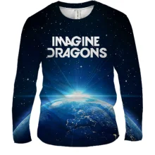 Чоловічий 3D лонгслів Imagine Dragons WORLD