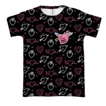 3D футболка Love and hearts pattern 4
