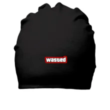 Бавовняна шапка з написом "wasted"