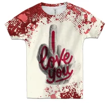 Детская 3D футболка I love (fuck) you