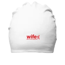 Хлопковая шапка Wife