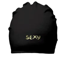 Бавовняна шапка SEXY із зірками та місяцями