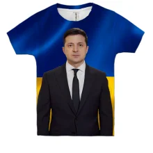 Детская 3D футболка с Зеленским