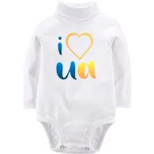 Детское боди с длинным рукавом I love UA