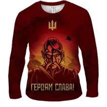 Мужской 3D лонгслив Героям Слава!