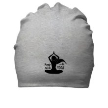 Хлопковая шапка Keep Calm an Do Yoga