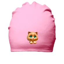 Бавовняна шапка з кошеням