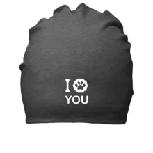 Хлопковая шапка I лапа you