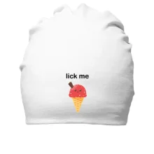 Хлопковая шапка Lick me