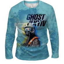 Мужской 3D лонгслив Ghost of Kyiv