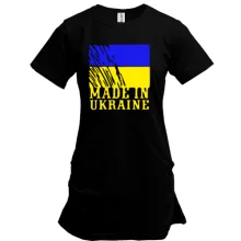 Подовжена футболка Made in Ukraine (з прапором)