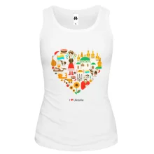 Майка I love Ukraine (арт серце)