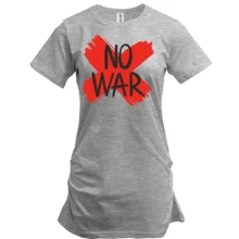 Туника с надписью «No War» и красным крестом