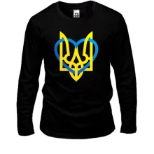 Лонгслив герб Украины с сердцем