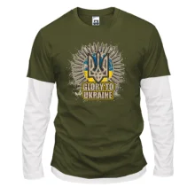 Комбинированный лонгслив Glory to Ukraine (с патронами)