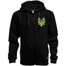 Худи на молнии герб Украины с сердцем