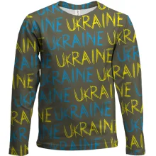 Детский 3D лонгслив Ukraine (надпись)