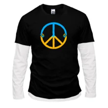 Чоловічий лонгслів Комбі Peace Ukraine