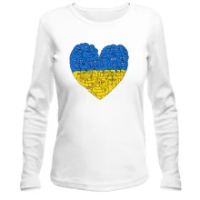 Лонгслив Украинское общество - сердце