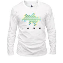 Лонгслив Love Ukraine с мапой Украины