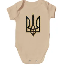 Дитяче боді з гербом України стилізованим під кору