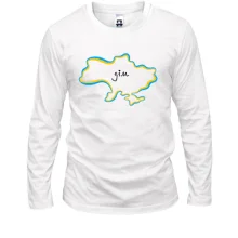 Лонгслив с картой Украины - Дом
