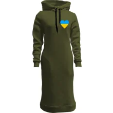 Худи платье с украинским сердцем