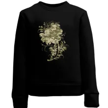 Дитячий світшот з камуфляжною квіткою в стилі писанки