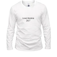 Лонгслив Love Ukraine 24/7