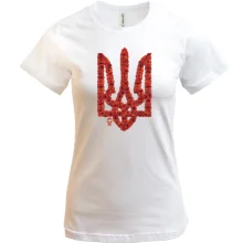 Футболка Тризуб из маков