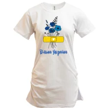 Туника Вільна Україна (з квітами)