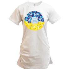 Туника I Stand With Ukraine (венок из цветов)