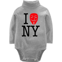 Детское боди с длинным рукавом I Anonymous NY