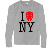 Детский лонгслив I Anonymous NY