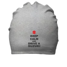 Бавовняна шапка Keep calm and drive a SUZUKI