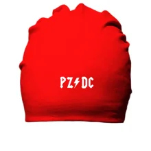Бавовняна шапка з надписом "PZ DC" (AC DC)