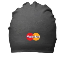 Бавовняна шапка з надписью "Мастур Бейт" в стиле Master Card